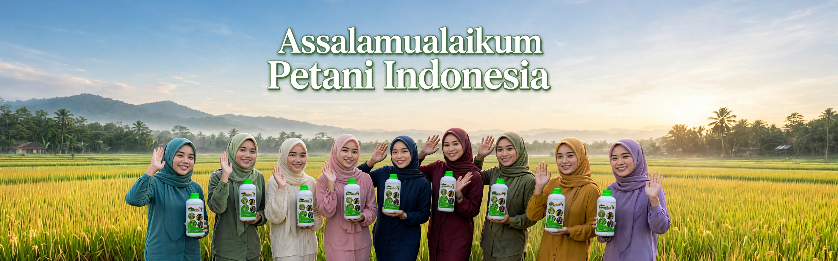 Tim TaBurMas menyapa tanaman padi